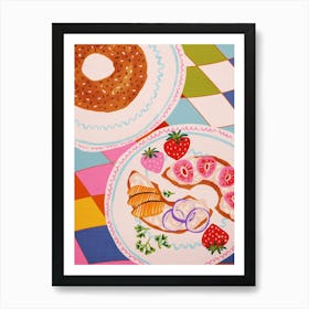 Bagel And Donuts Art Print