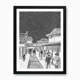 Asian Street Scene 5 Art Print