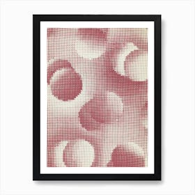 Pink Geometric Abstract Wall Art Print Art Print