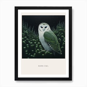 Ohara Koson Inspired Bird Painting Barn Owl 3 Poster Art Print