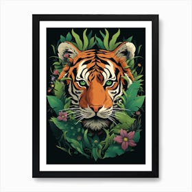 Tiger In The Jungle 6 Art Print