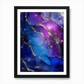 Galaxy Background Art Print