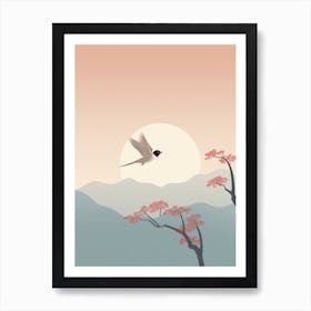 Minimalist Barn Swallow 1 Illustration Art Print