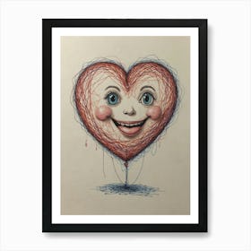 Heart Balloon 8 Art Print