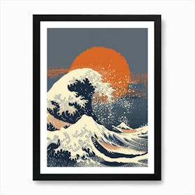 Great Wave Off Kanagawa Canvas Art Art Print