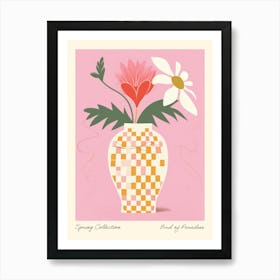 Spring Collection Bird Of Paradise Flower Vase 2 Art Print
