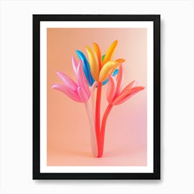 Dreamy Inflatable Flowers Kangaroo Paw 3 Art Print