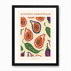 Passion Fruit Pattern Illustration Poster 3 Art Print