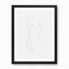 One Line Art Print