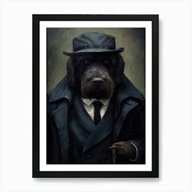 Gangster Dog Black Russian Terrier 2 Art Print