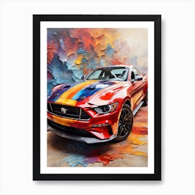 Ford Mustang Painting Art Print