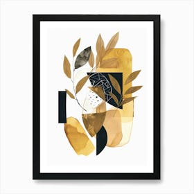 Abstract Gold Canvas Print 3 Art Print