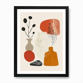 Abstract Vases And Objects 11 Art Print