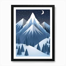 Snowy Mountains 7 Art Print