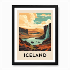 Vintage Travel Poster Iceland 9 Art Print