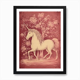 Pink Fairytale Pegasus Art Print