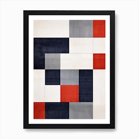 Retro Rhythms; Geometric Patterns In Mid Century Hues Affiche