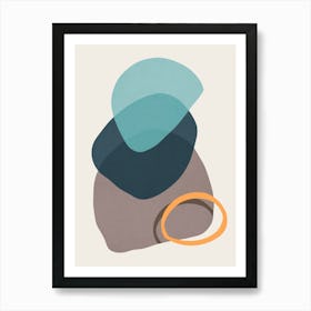 Colorful abstract shapes 41 Art Print