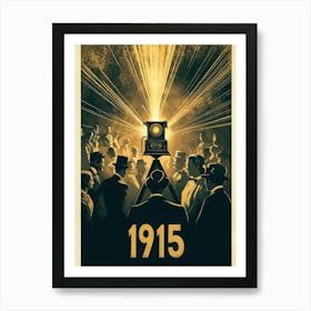 Aihrgdesign A Nostalgic Poster For An Early 1915 Cinema Scree 784a0eb9 4870 4ed2 84ee 650e43f89062 3 Art Print