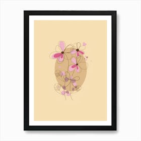 Pink Flowers 5 Art Print