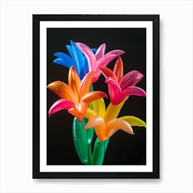 Bright Inflatable Flowers Kangaroo Paw 2 Art Print