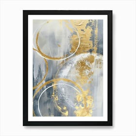 Abstract Circles 100 Art Print