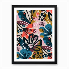 Abstract Blossoms Art Print