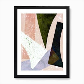 Speckled Geo Abstract 2 Art Print