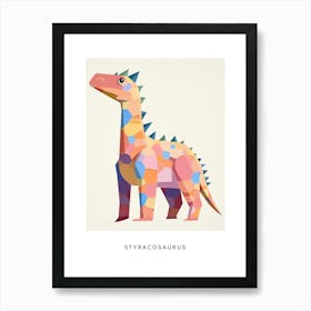 Nursery Dinosaur Art Styracosaurus 1 Poster Art Print