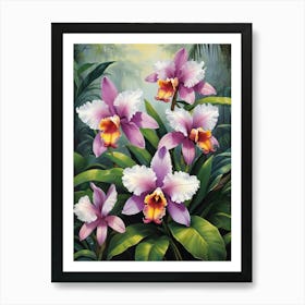 Orchids In The Jungle Brazil Art Print