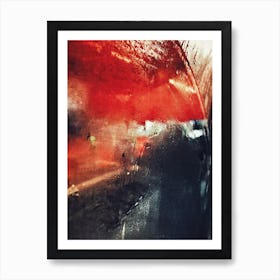 Abstract Red Art Print