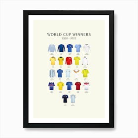 FIFA World Cup Winners Print Art Print