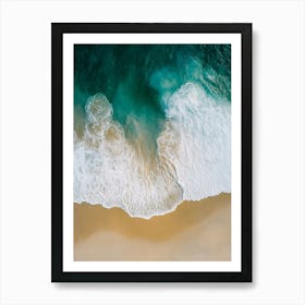 Aerial View Of A Beach 160 Art Print