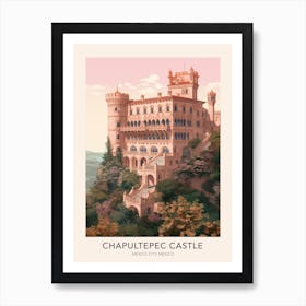 The Chapultepec Castle Mexico City Mexico 2 Travel Poster Art Print