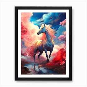 Horse Painting Art Print