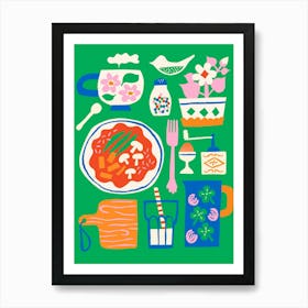 Cozy Lunch Art Print