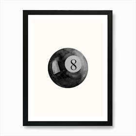 8 Ball Billiard Poster Art Print