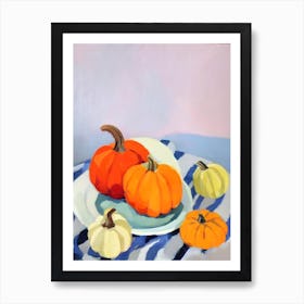 Pumpkin Tablescape vegetable Art Print