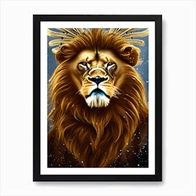 Zodiac Lion Art Print