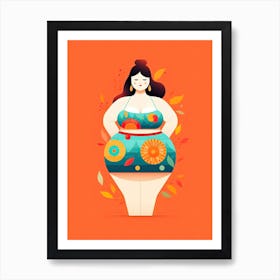 Clean Body Positivity Message Art Print