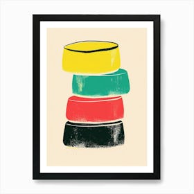 Minimalist Stacked Jelly Art Print