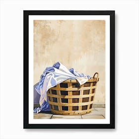 Basket Of Clothes 2 Art Print