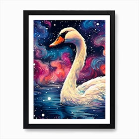 Swan Painting Art Print