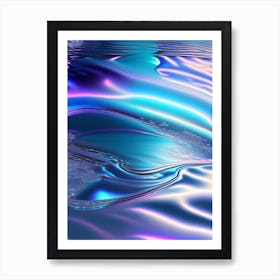 Water Texture, Water, Waterscape Holographic 3 Art Print