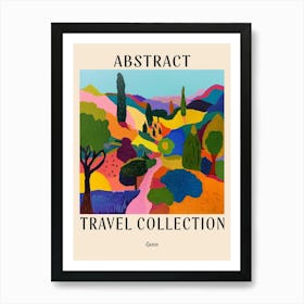 Abstract Travel Collection Poster Spain 1 Art Print