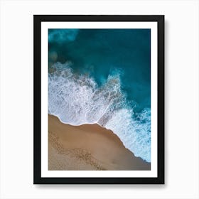 Aerial View Of A Beach 107 Art Print