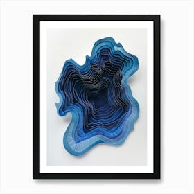 Blue Bowl Art Print