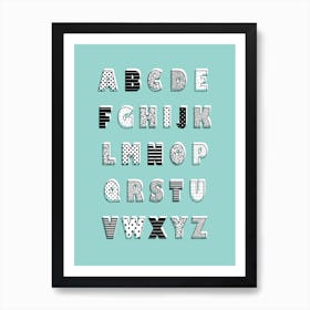 Abc Green Art Print