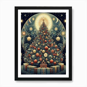 Christmas Tree 1 Style William Morris1 Art Print