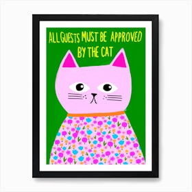 Cat Approval Art Print